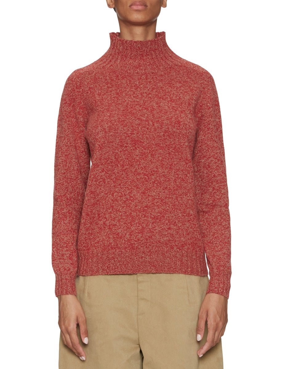 dolcevita regular fit rosso nocciola - slowear - pullover