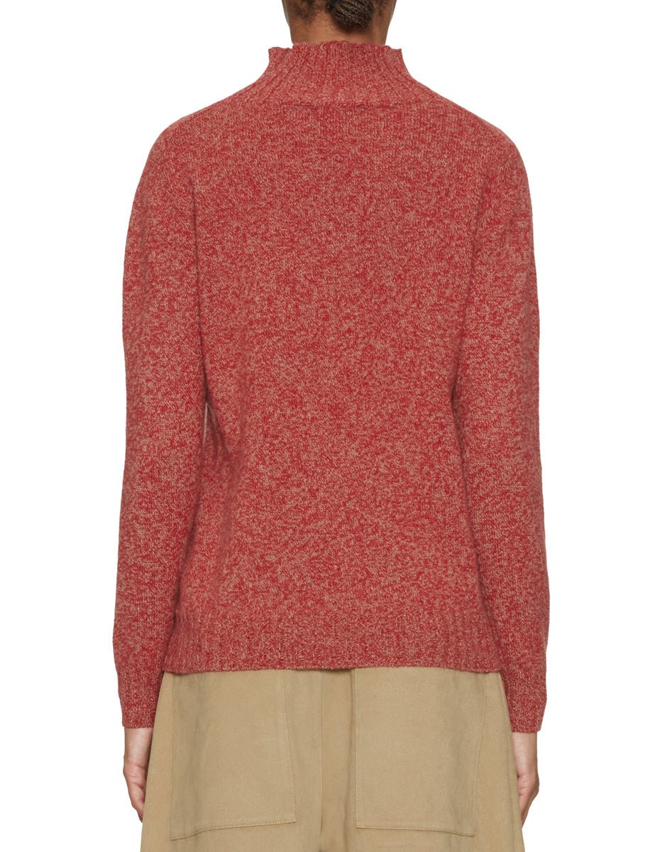 dolcevita regular fit rosso nocciola - slowear - pullover