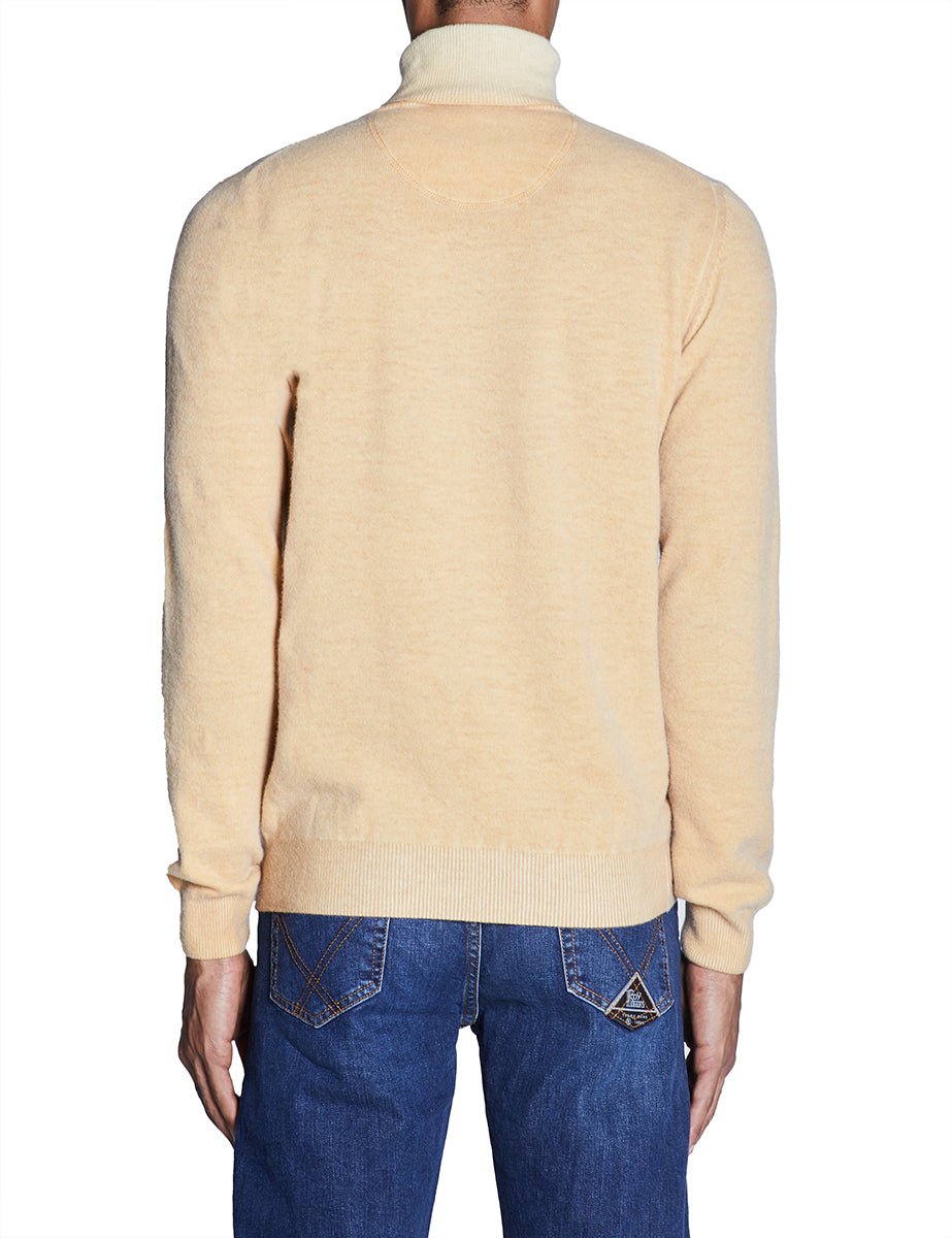 dolcevita reversibile lana ocra - bob - pullover