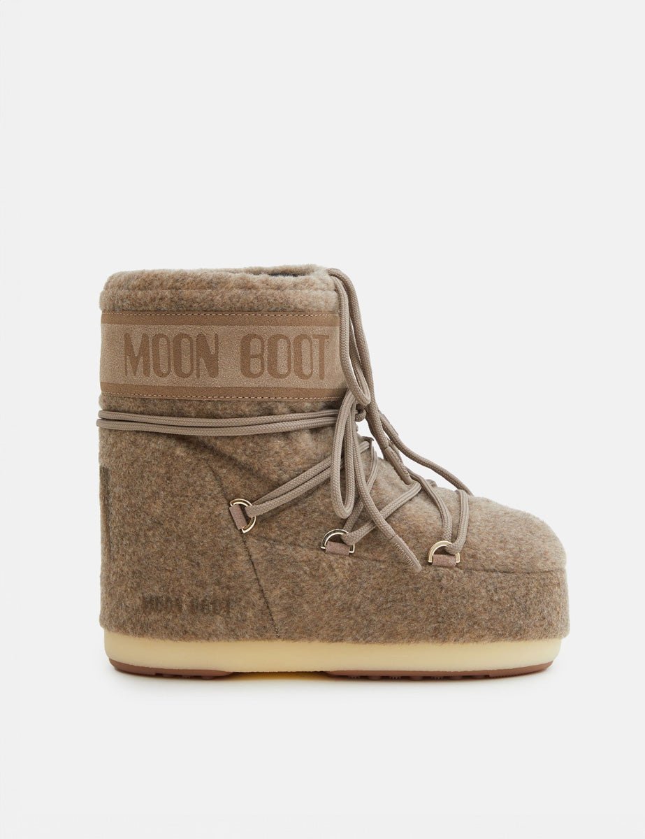 doposci icon low felt beige melange - Frida SRL