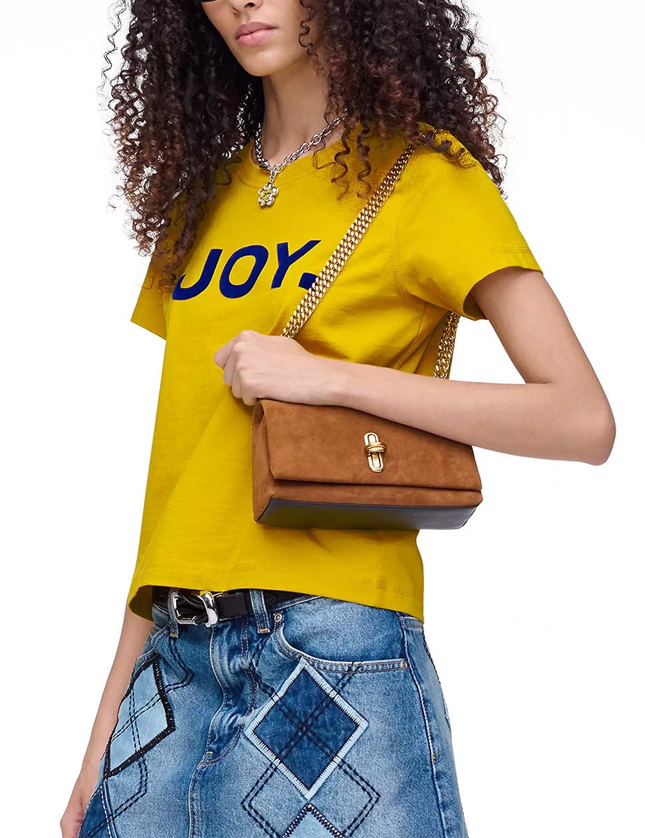 dual chain mini bag suede copper - marc jacobs - clutch