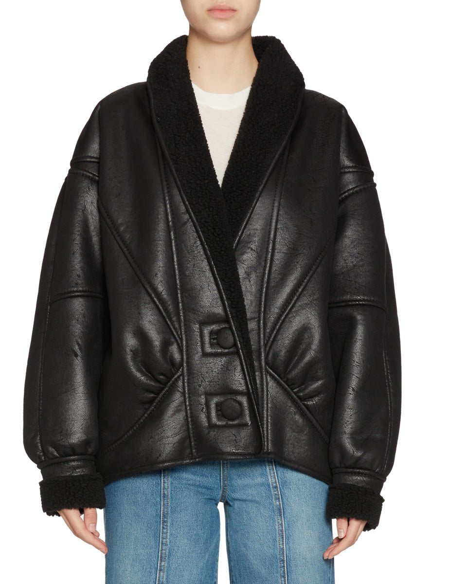 ecomontone crop black - 9minutes - giacca