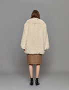 ecopelliccia caban avorio - vivetta - pelliccia