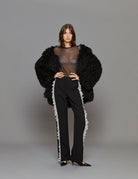 ecopelliccia caban nero - vivetta - pelliccia