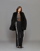 ecopelliccia caban nero - vivetta - pelliccia