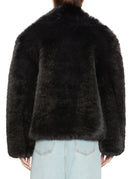 ecopelliccia collo maxi black - 9minutes - pelliccia