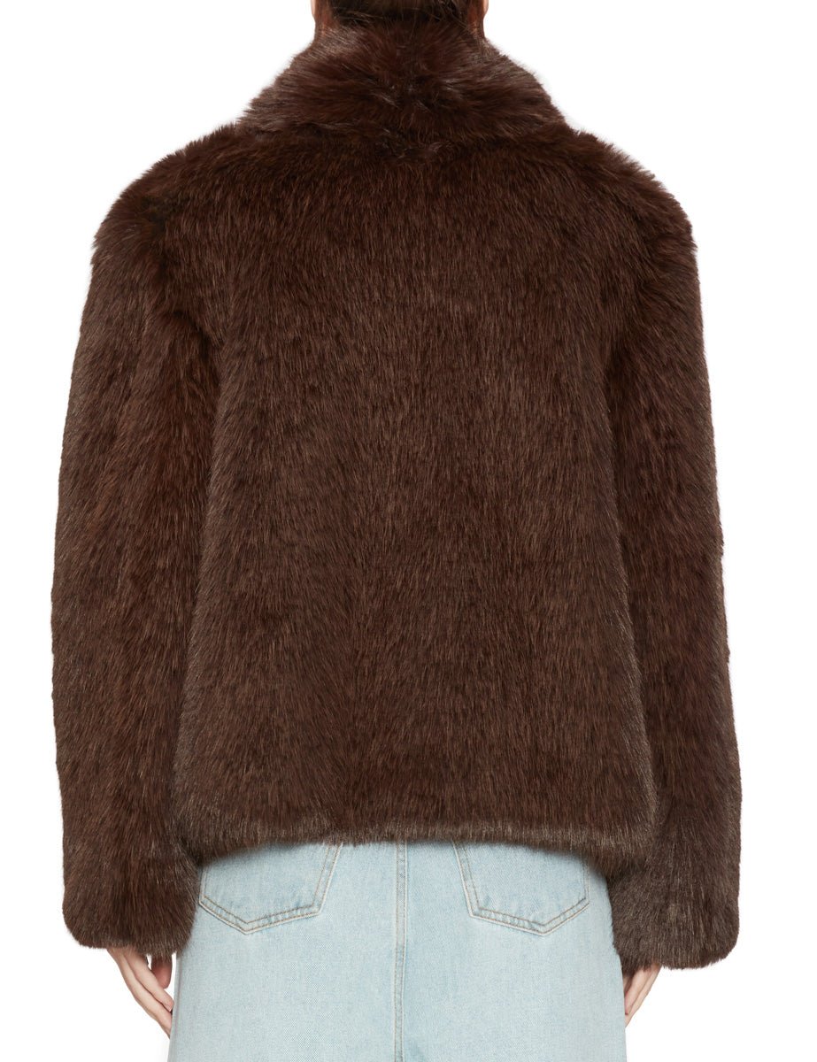 ecopelliccia collo maxi moro - 9minutes - pelliccia