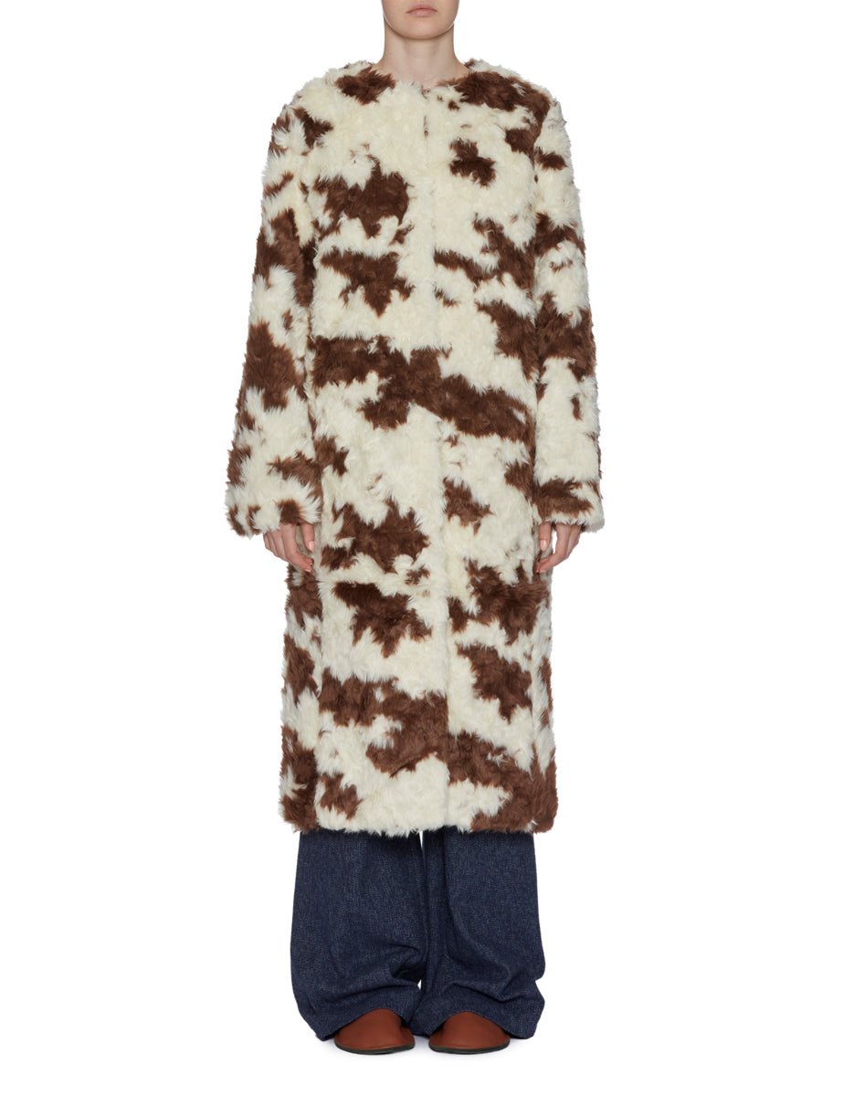 ecopelliccia jacob fantasia vanilla brown - molliolli - pelliccia