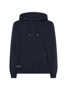 felpa cappuccio vintage blu navy - sun68 - felpa