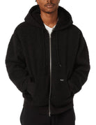 felpa full zip black - huf - felpa