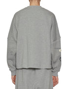 felpa girocollo scritte grigio melange - Frida SRL