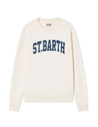 felpa girocollo soho bianco - st. barth - felpa