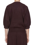 felpa maglia girocollo cioccolato - beatrice b - felpa