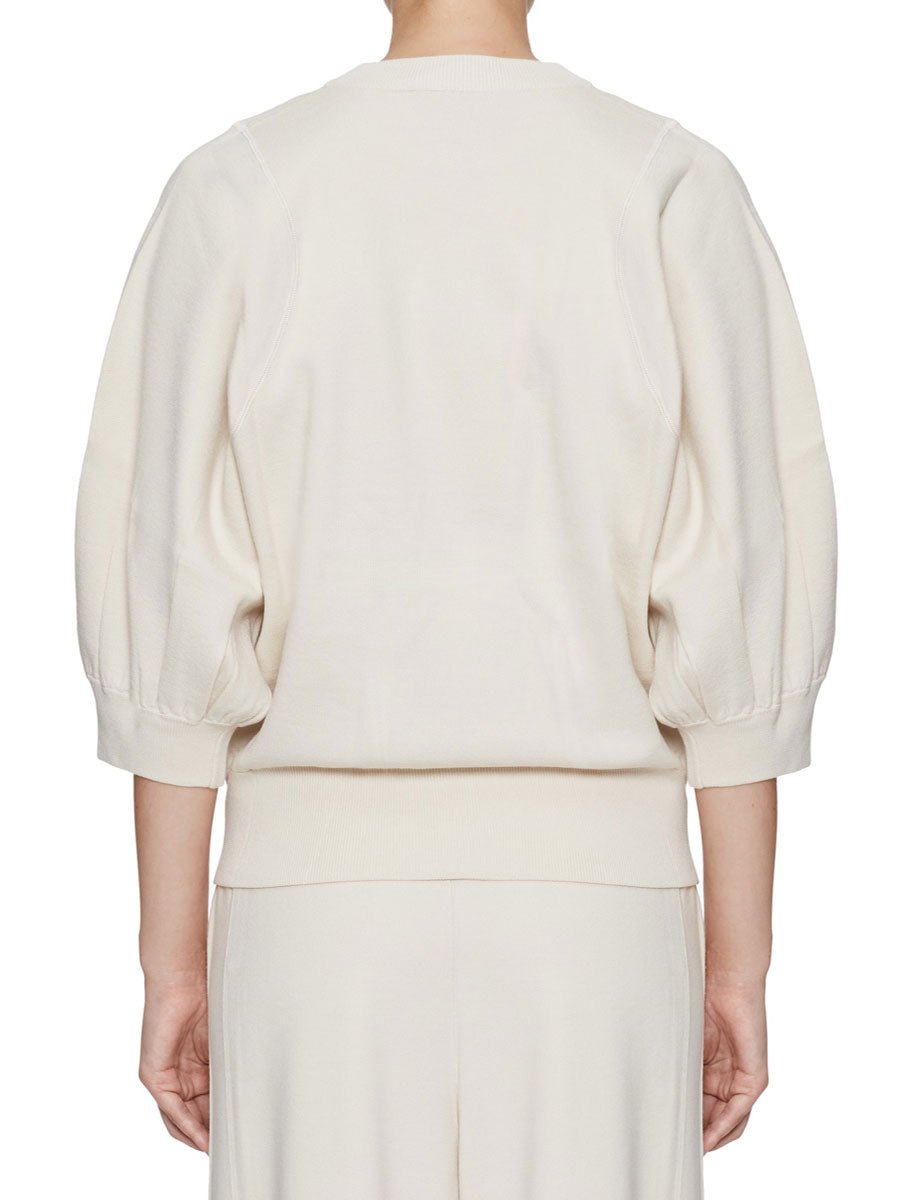 felpa maglia girocollo cream - beatrice b - felpa