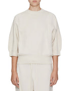 felpa maglia girocollo cream - beatrice b - felpa