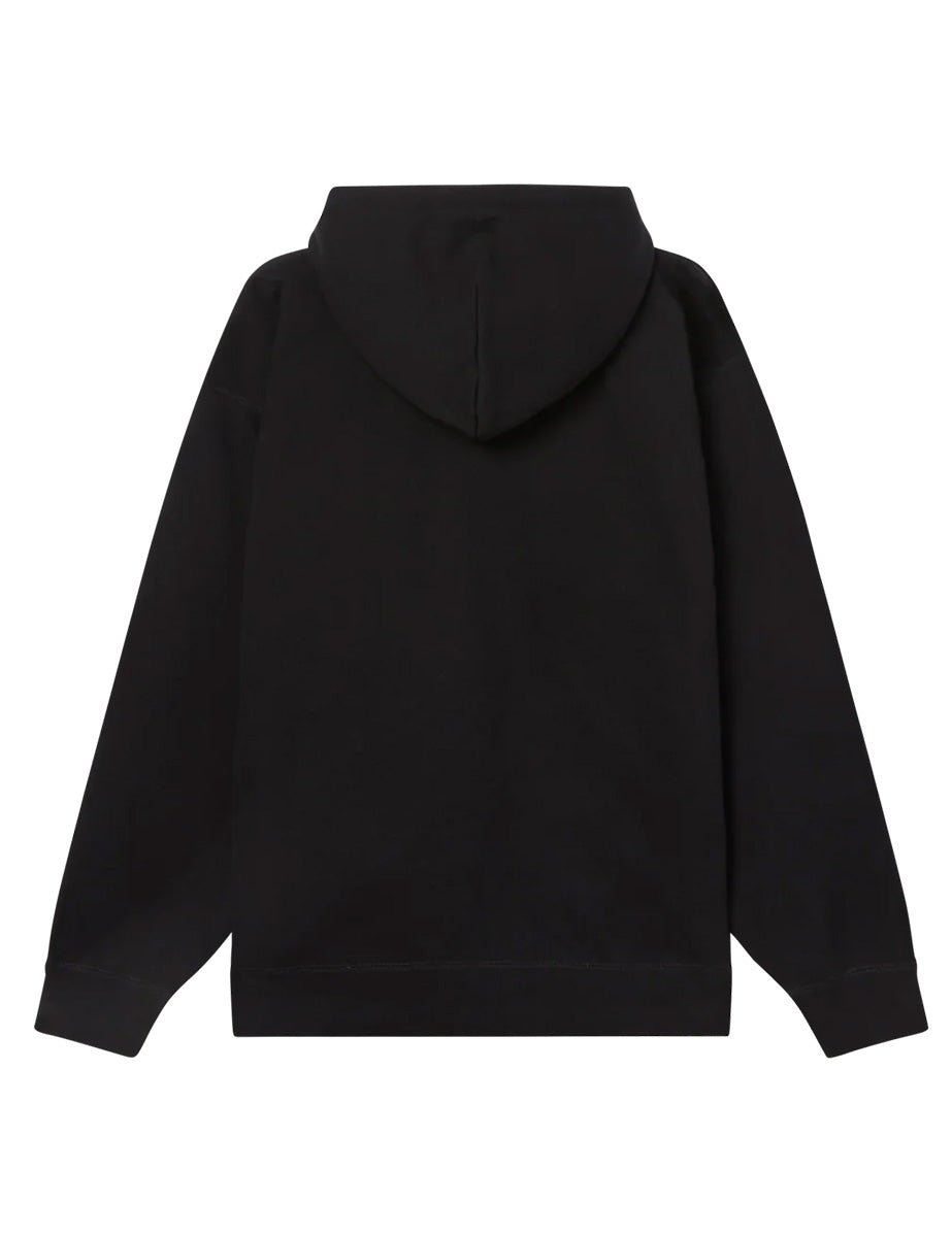felpa zip cappuccio bold black - obey - felpa