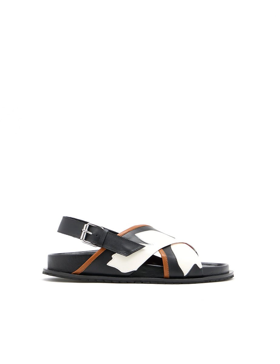 fussbet intarsio nero - plan c - ciabatta