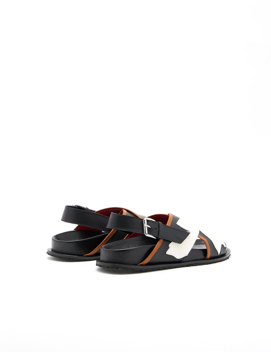 fussbet intarsio nero - plan c - ciabatta