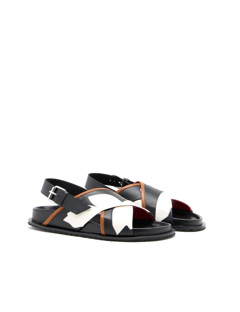 fussbet intarsio nero - plan c - ciabatta