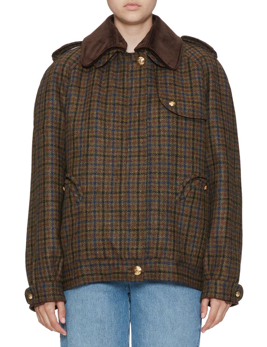 giacca amandira chausie green mix - blaze - trench