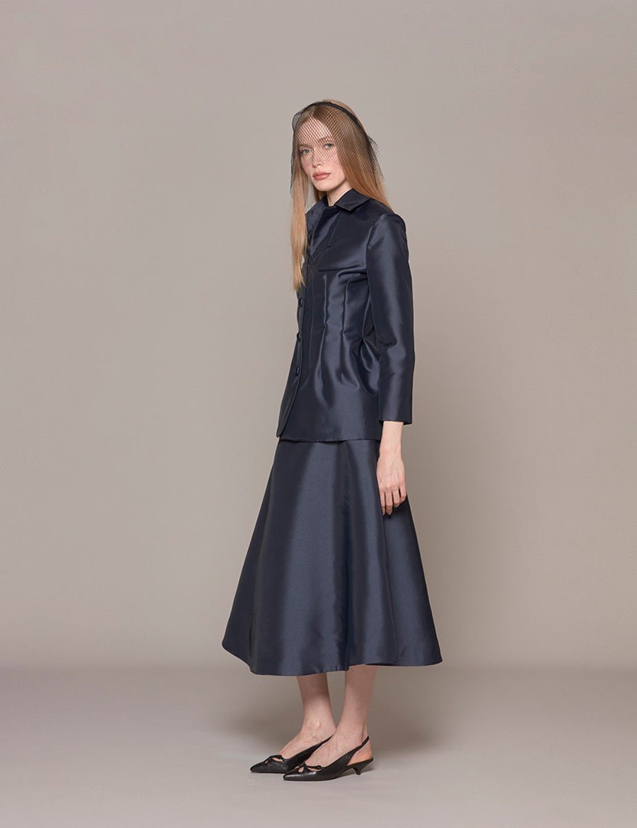 giacca blue mikado - vivetta - giacca