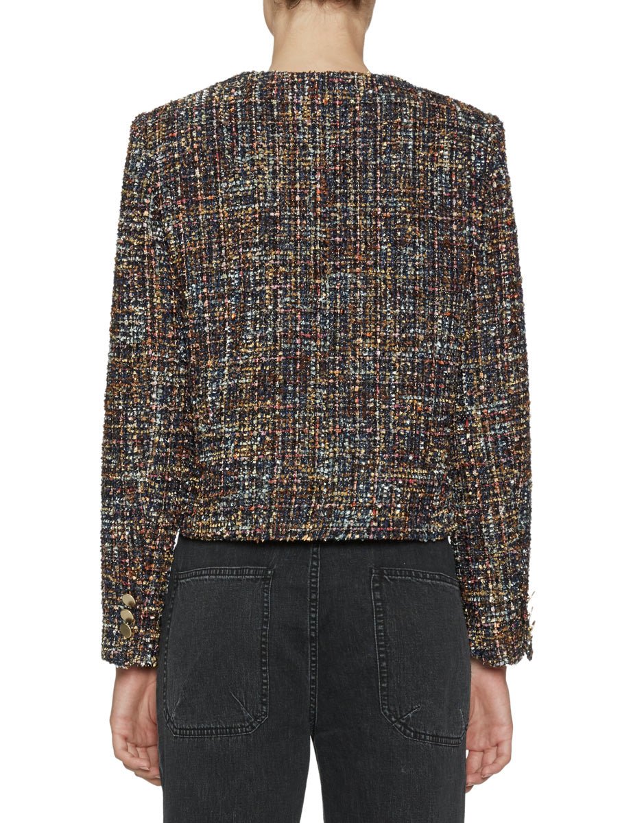 giacca bouclè multicolor - blufrida - giacca