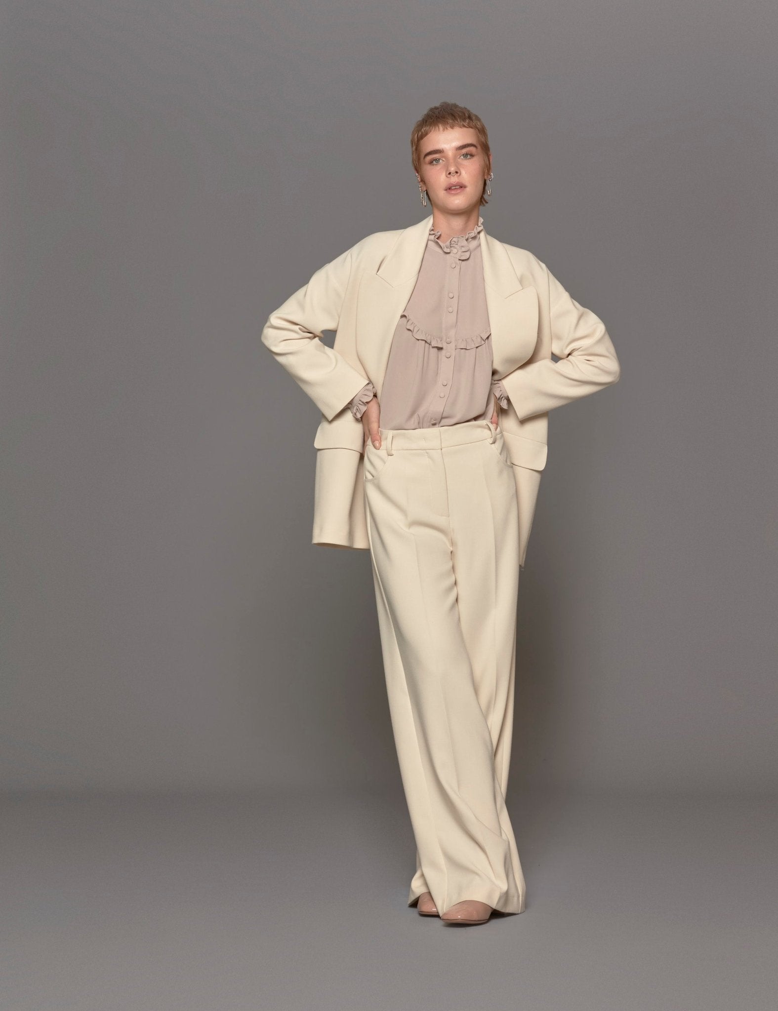 giacca cady over latte - blufrida - blazer