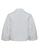giacca cady stretch cropped ecru - Frida SRL