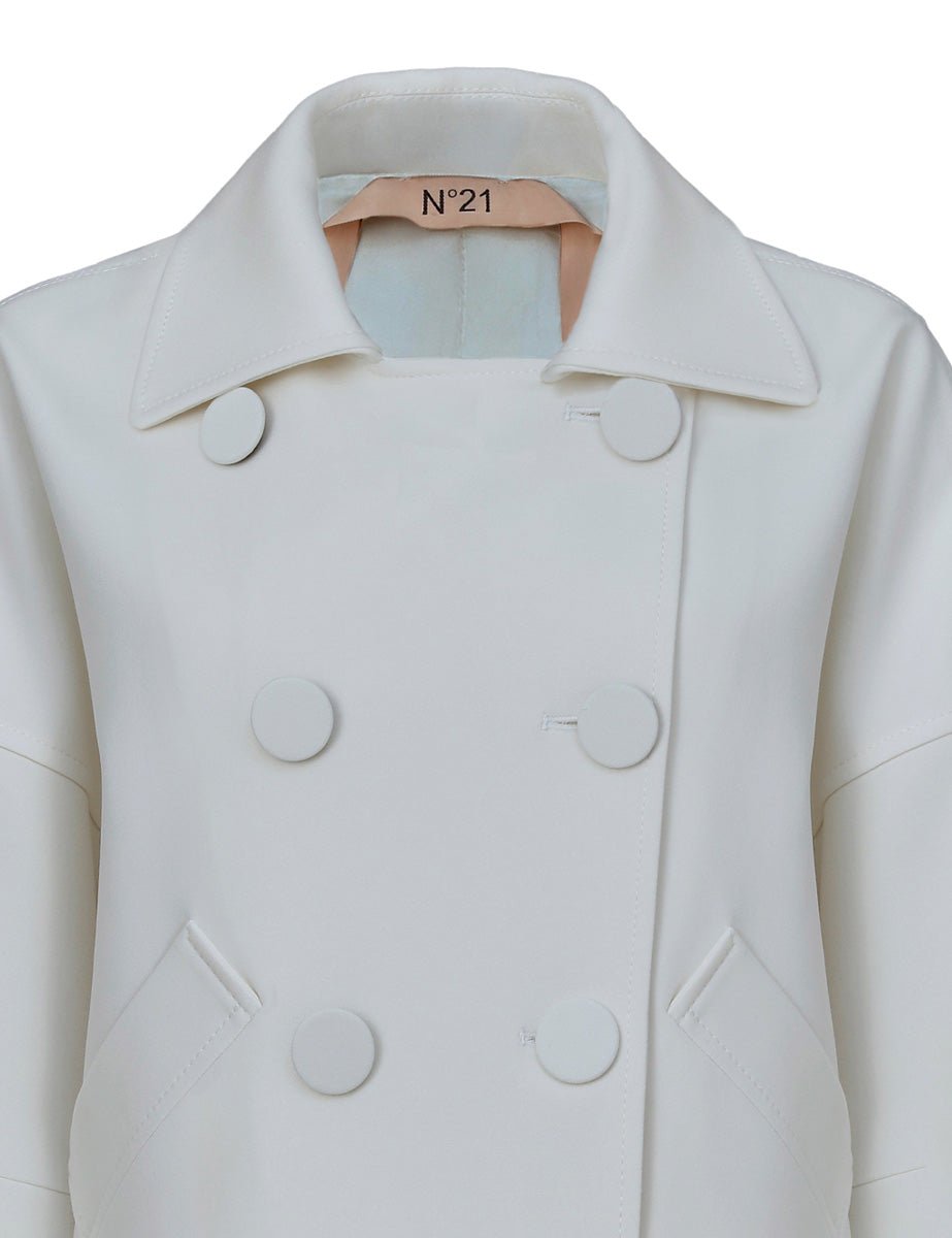 giacca cady stretch cropped ecru - n21 alessandro dell'acqua - giacca
