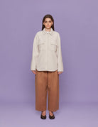 giacca camicia panno vaniglia - blufrida - giacca