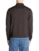giacca cardigan bottoni merinos moro - roberto collina - cardigan