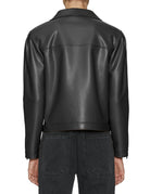 giacca chiodo ecopelle nero - max mara leisure - giacca