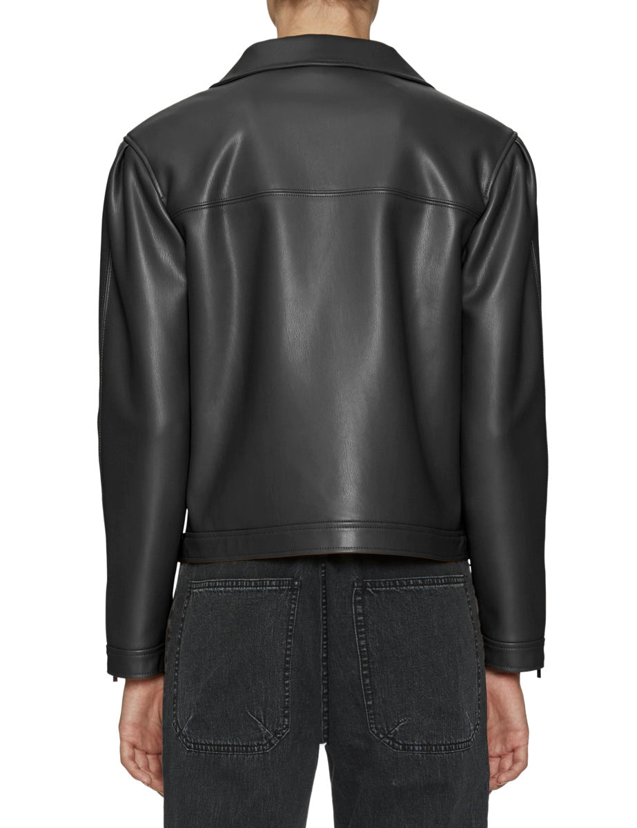 giacca chiodo ecopelle nero - Frida SRL