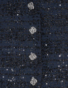 giacca crop boucle navy - Frida SRL