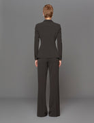 giacca doppiopetto crepe nero - blufrida - blazer