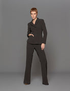 giacca doppiopetto crepe nero - blufrida - blazer