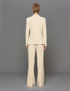 giacca doppiopetto crepe panna - Frida SRL