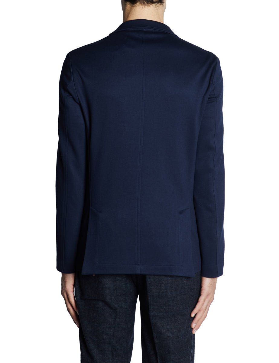 giacca doppiopetto jersey blu - blufrida - blazer