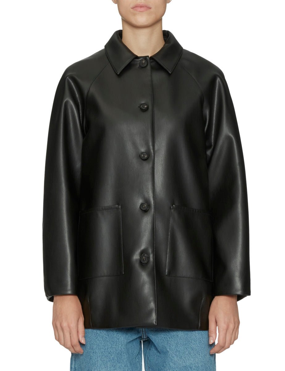 giacca ecopelle nero - Frida SRL
