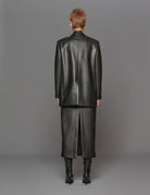 giacca ecopelle over nero - blufrida - blazer