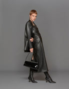 giacca ecopelle over nero - blufrida - blazer