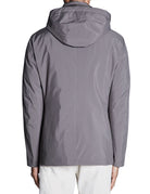 giacca imbottita piuma mud grey - montecore - giacca
