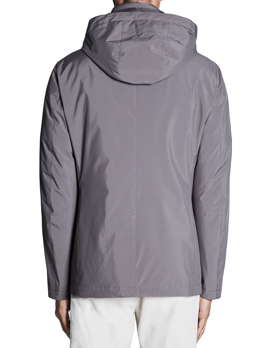 giacca imbottita piuma mud grey - montecore - giacca