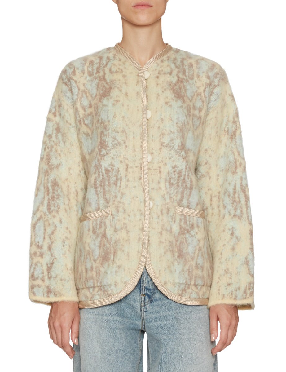 giacca jacquard alpaca breeze - Frida SRL