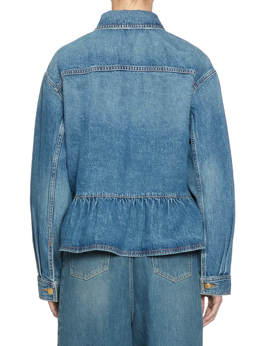 giacca jeans aquette baschina denim - ulla johnson - giacca