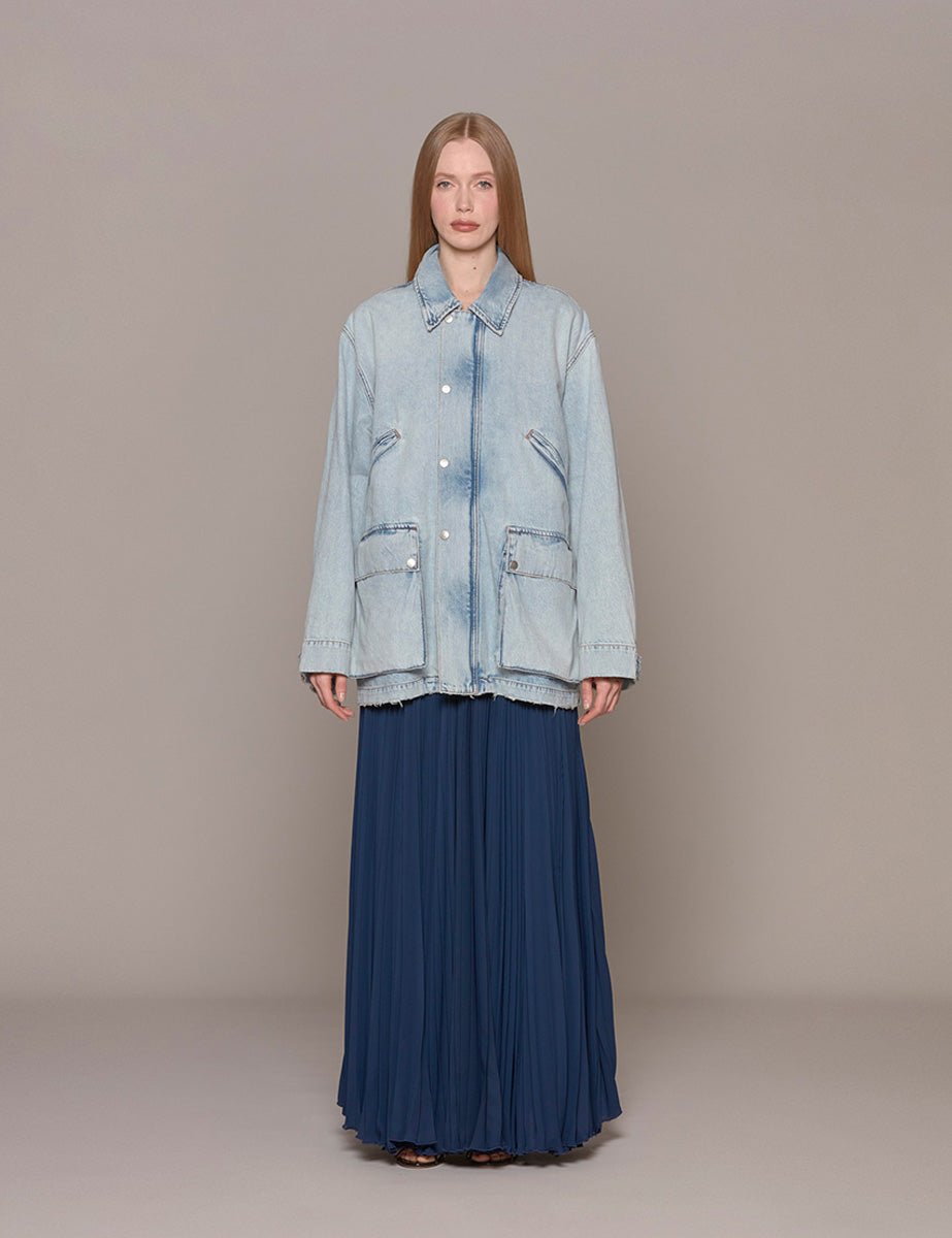 giacca jeans wesley stromboli blue - haikure - giacca