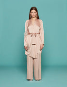 giacca kimono silk satin petalo - forte forte - giacca