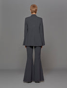 giacca lana rever lancia blu - vivetta - blazer