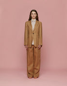 giacca lino over cammello - Frida SRL