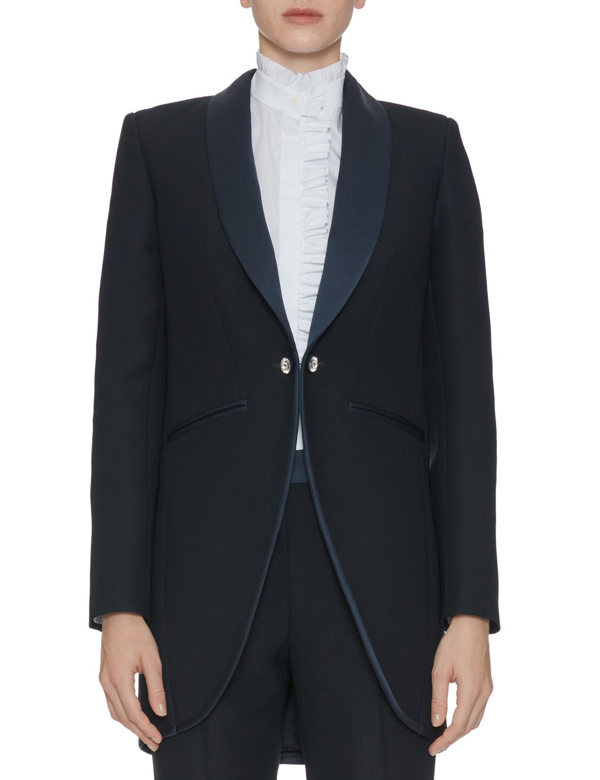 giacca long smoking blu - vivetta - giacca